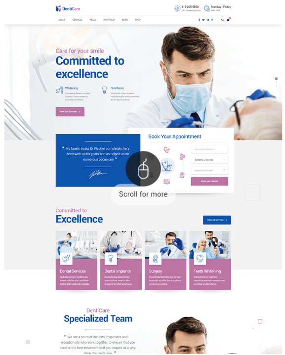 Luxe Dental Clinic Website